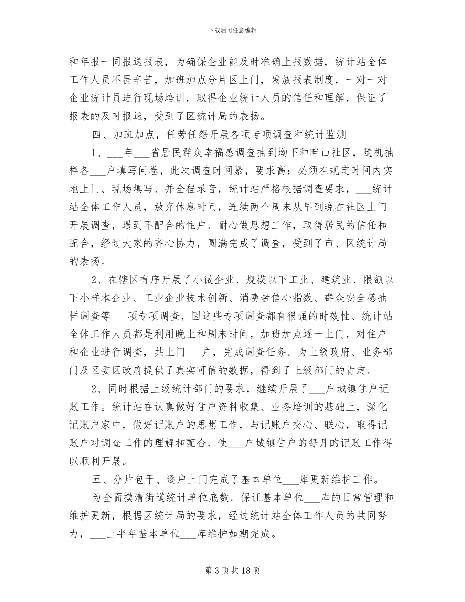 2024统计站工作总结_第3页