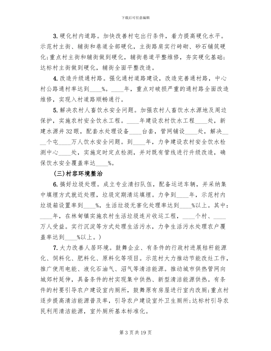 2024美丽乡村建设实施方案_第3页