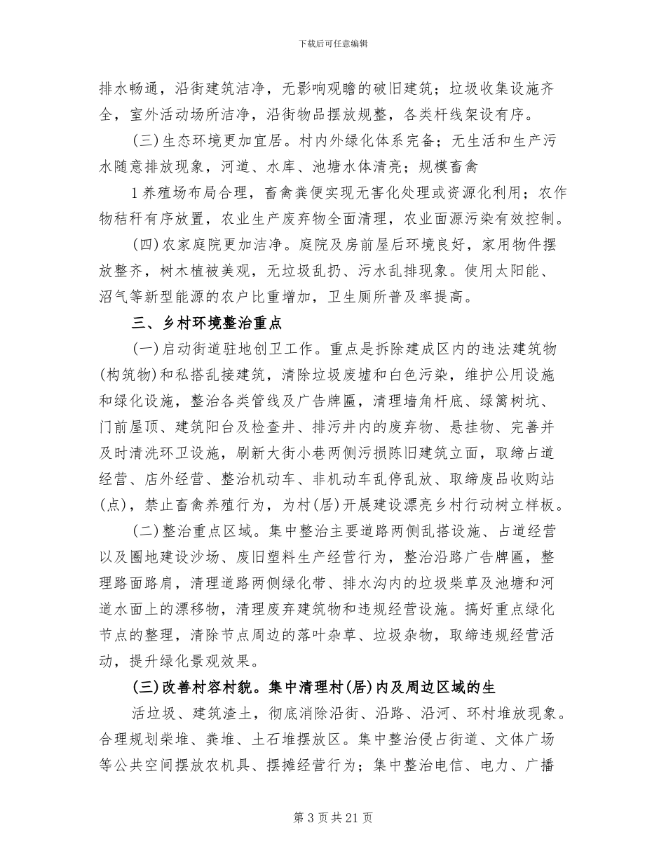 2024美丽乡村建设实施方案范文_第3页