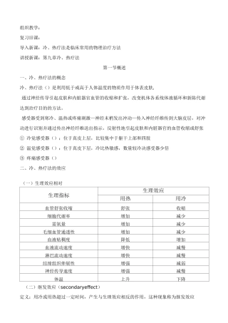 冷、热疗法讲解