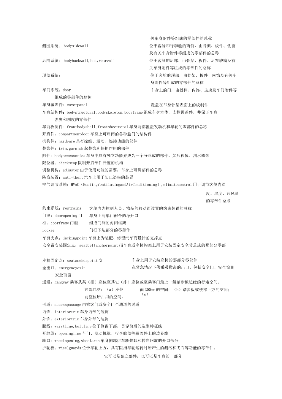 汽车专业术语及英文_第2页