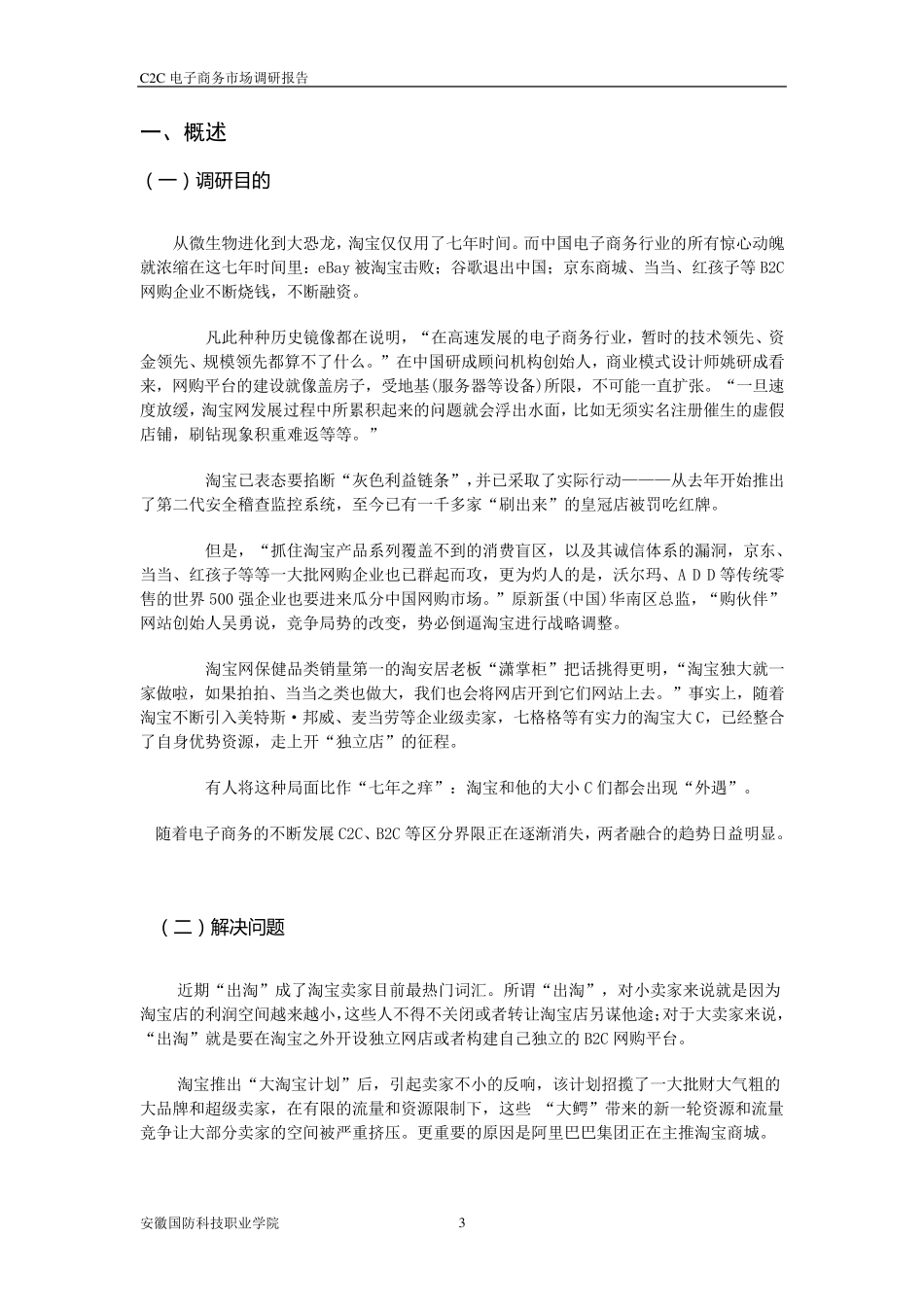 C2C电子商务市场调研报告_第3页