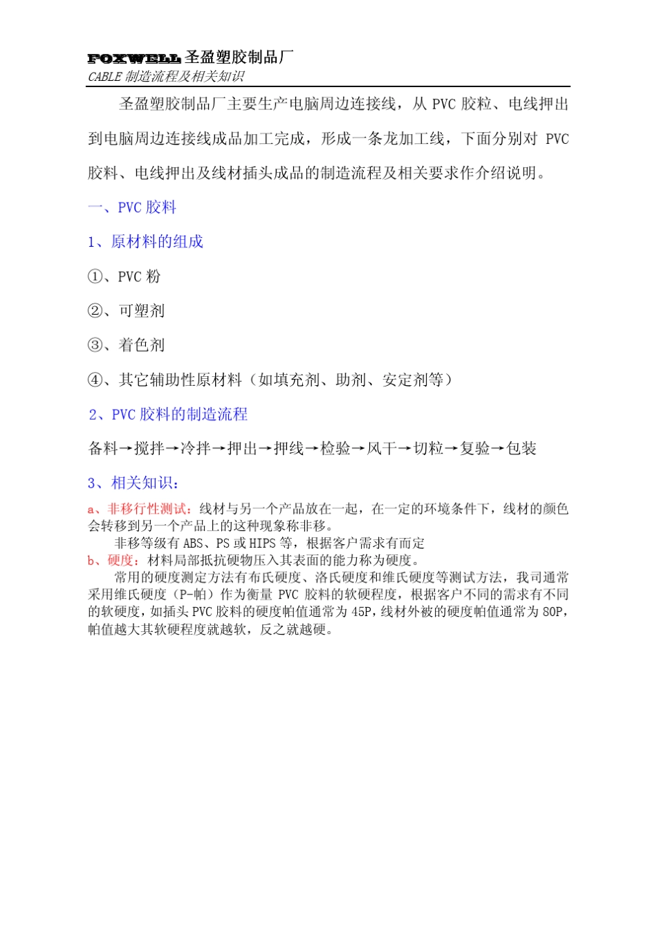 CABLE制造流程及相关知识_第1页