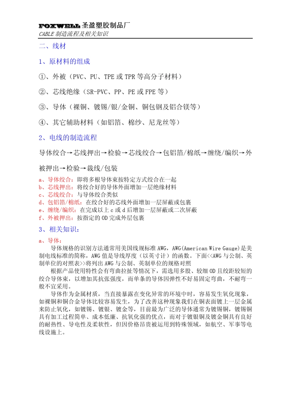 CABLE制造流程及相关知识_第2页