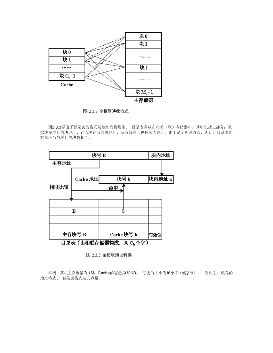Cache与主存之间的全相联映射_第2页
