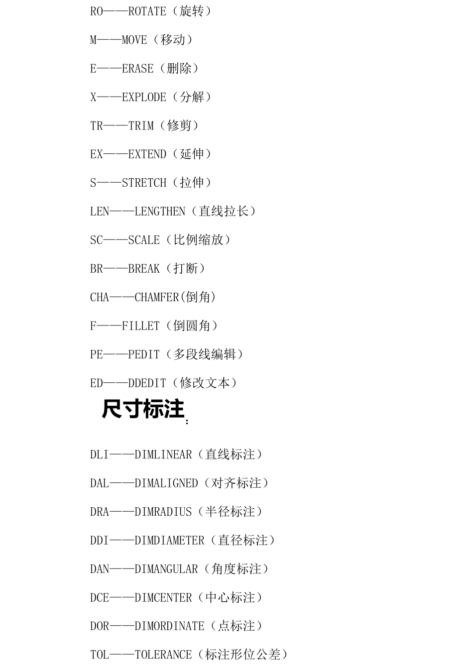CAD2004_快捷键命令表_第3页