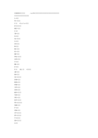 CAD2010快捷键大全