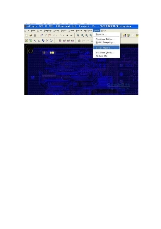 cadence仿真前电路板设置