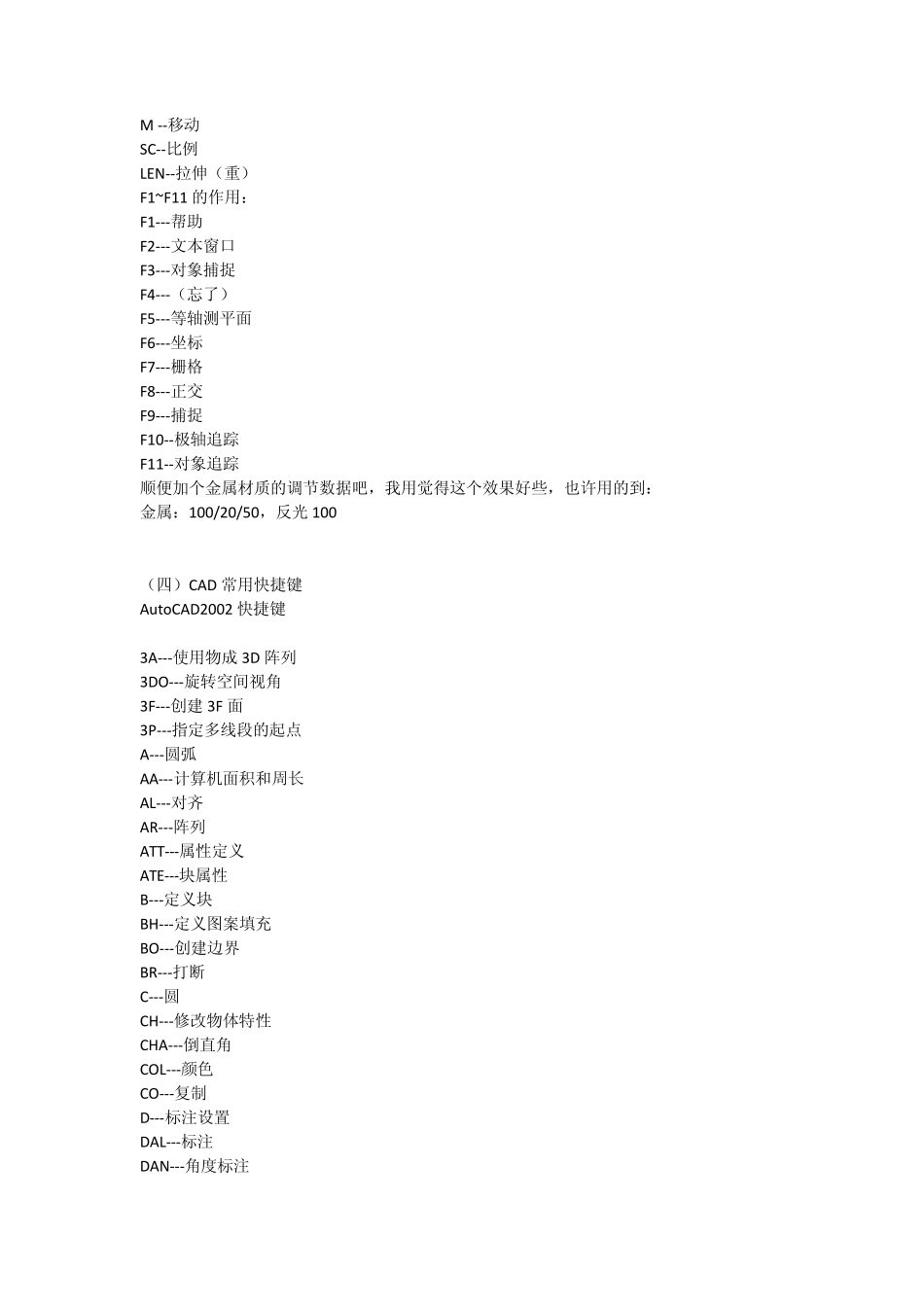 CAD中所有快捷键_第2页