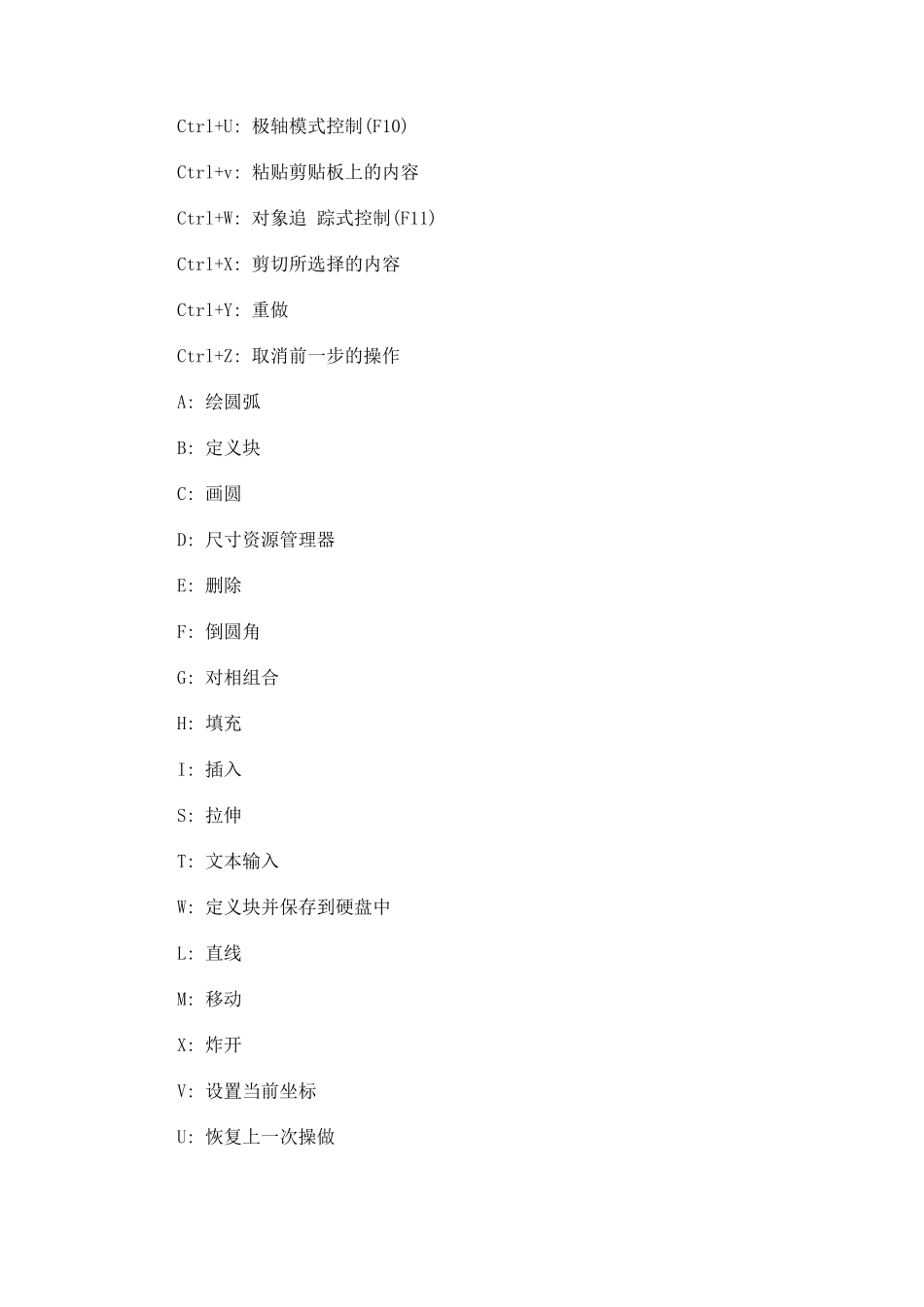 cad快捷键一览表_第3页