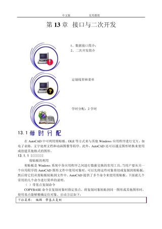 CAD第13章接口与二次开发