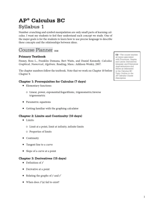 Calculus_BC_Syllabus_1AP微积分教学大纲