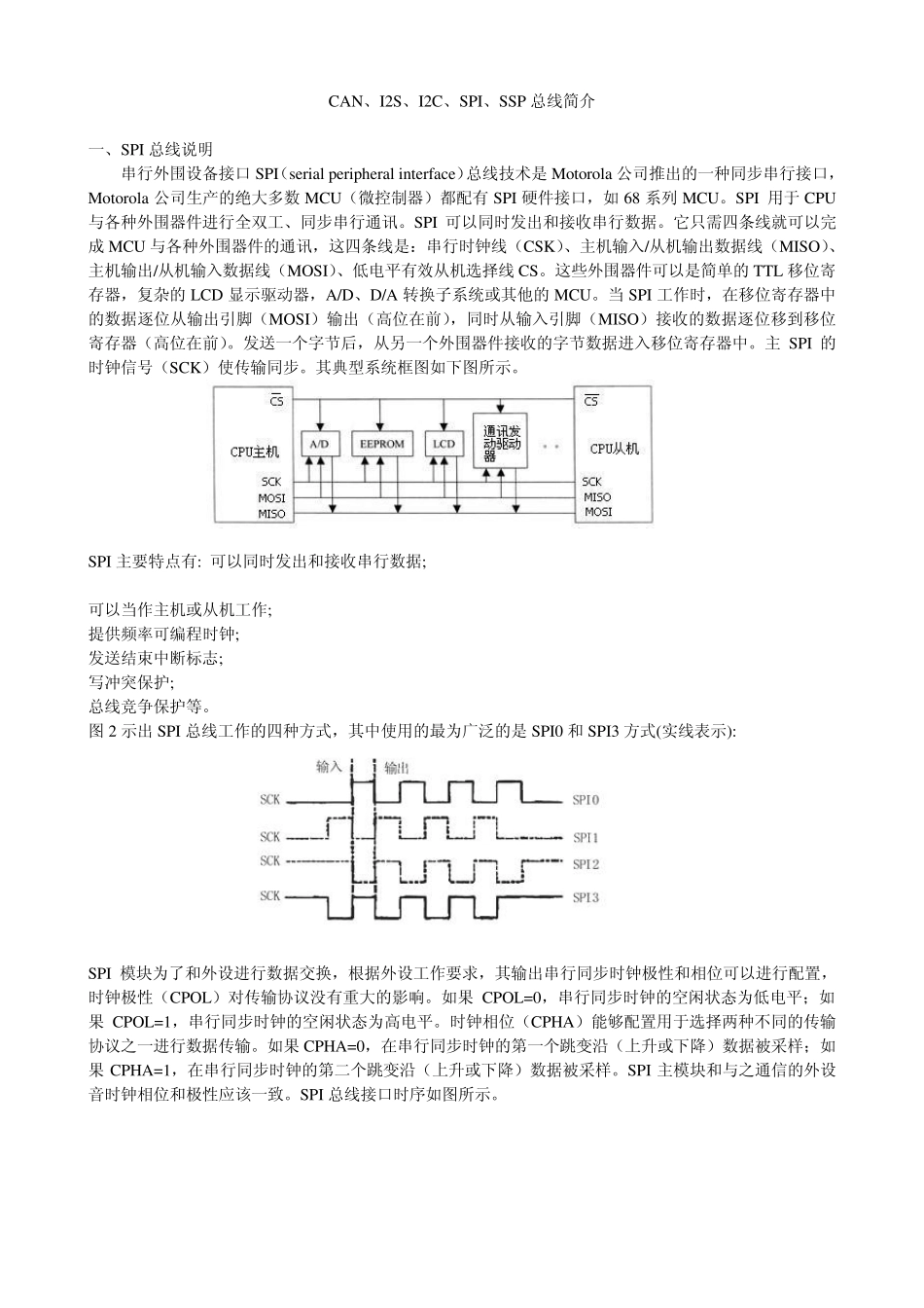 CAN总线和I2C等对比_第1页