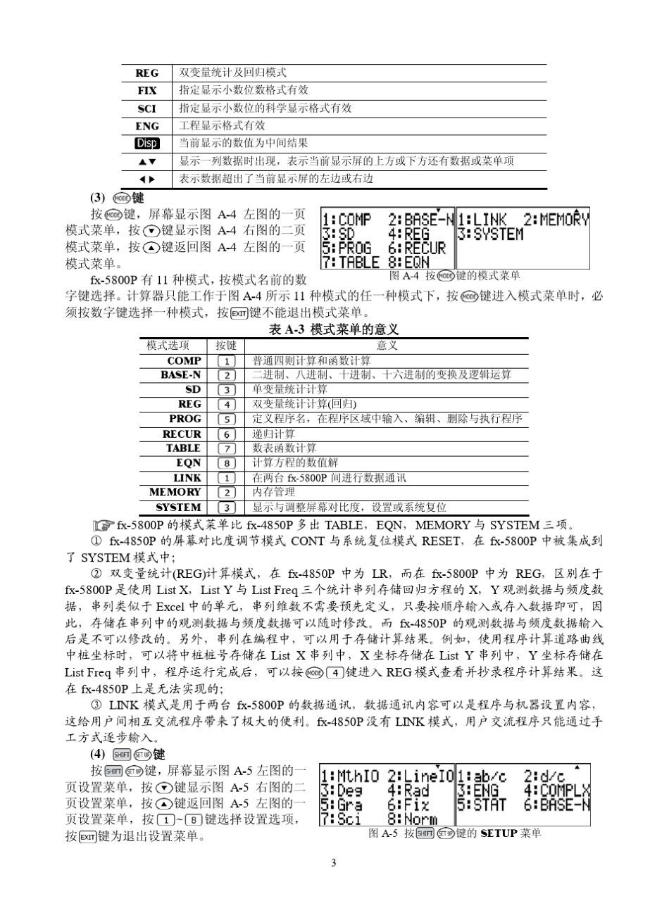 casiofx5800p使用方法与编程技巧_第3页