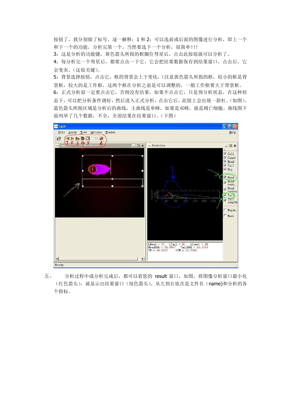 CASP软件操作图示(彗星分析软件)_第3页