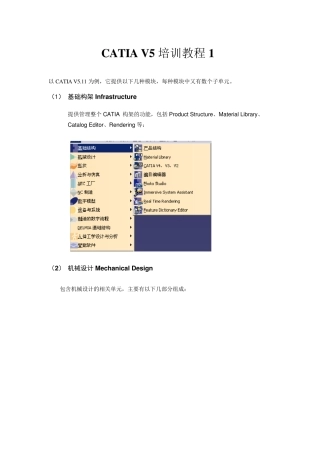 CATIAV5自学教程1