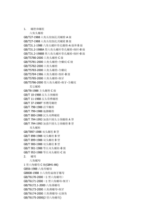 CAXA图库清单