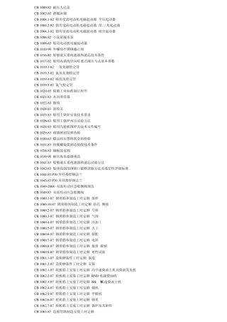 CBGB船舶标准目录