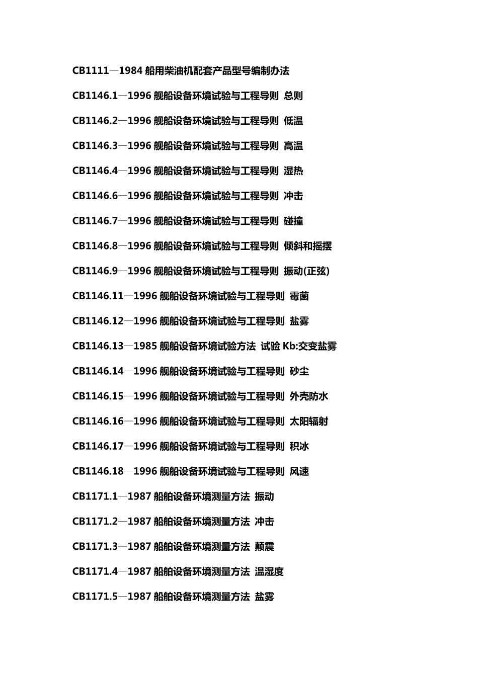 CB船舶标准目录_第2页