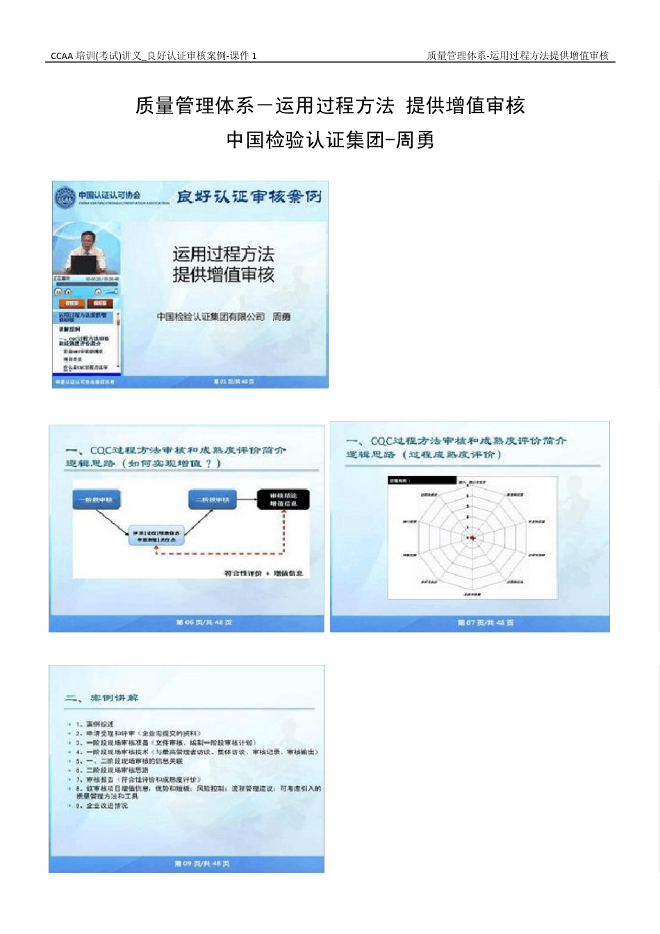 CCAA培训(考试)讲义_良好认证审核案例_第2页
