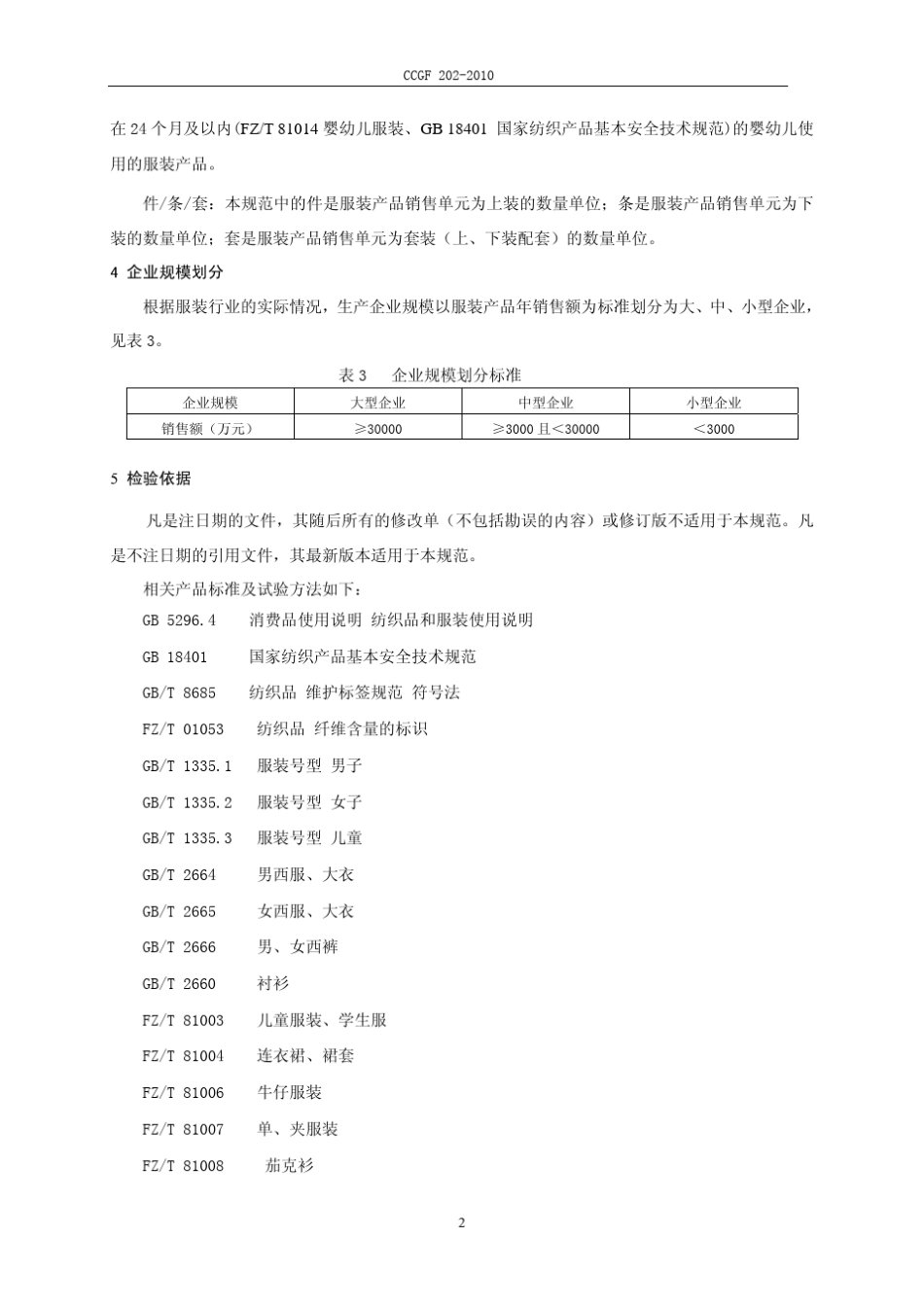 CCGF2022010服装产品质量监督抽查实施规范_第3页
