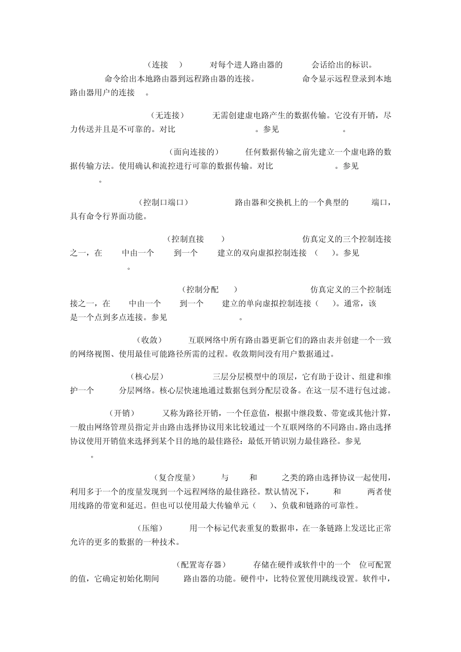 CCNA专业英语词汇大全_第2页