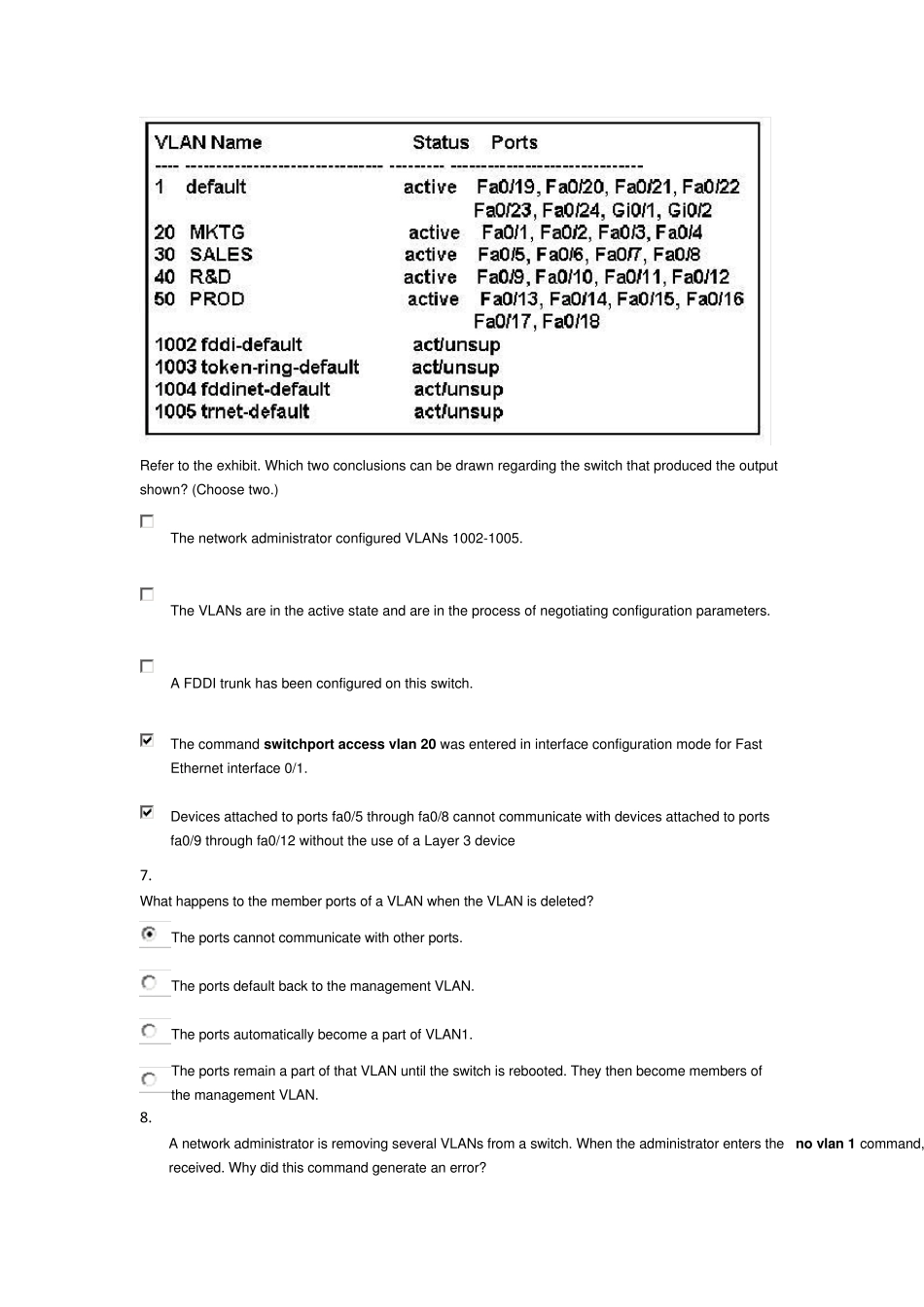 CCNA第三学期英文答案chapter3_第3页
