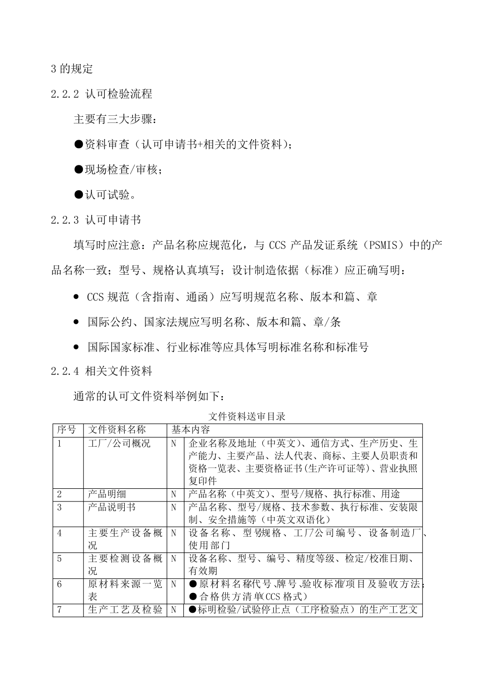 CCS船用产品检验送审资料要求_第3页