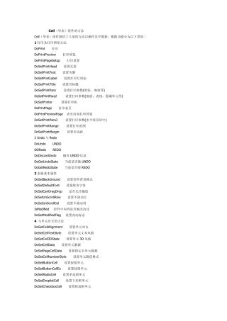 Cell(华表)组件的方法