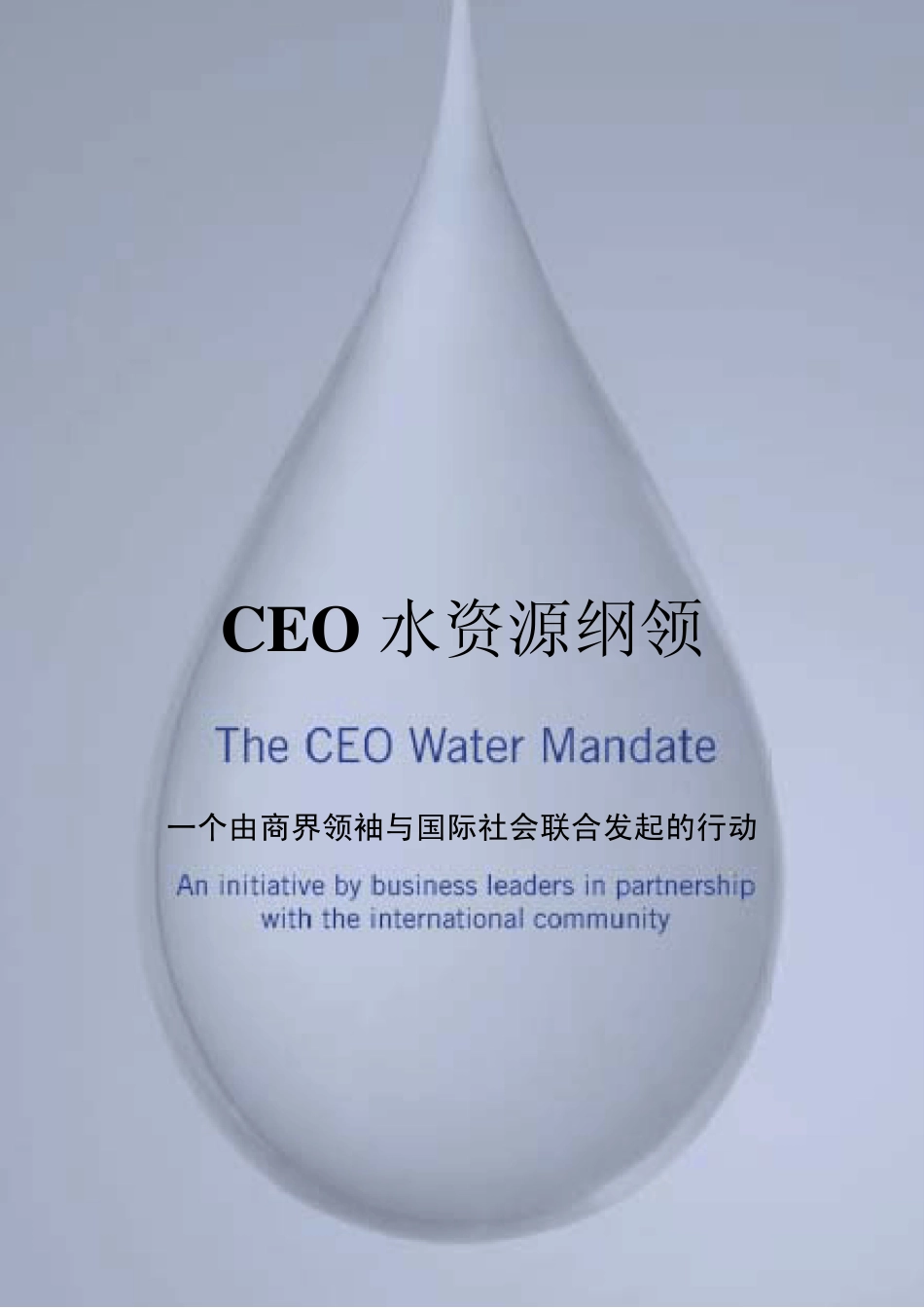 CEO水资源纲领_第1页