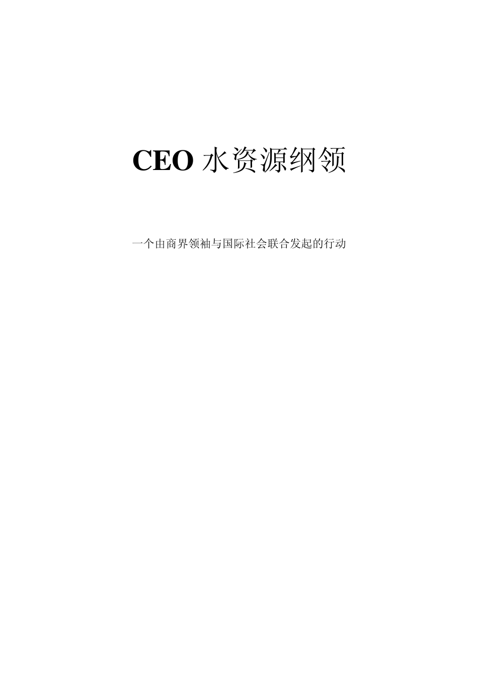 CEO水资源纲领_第2页