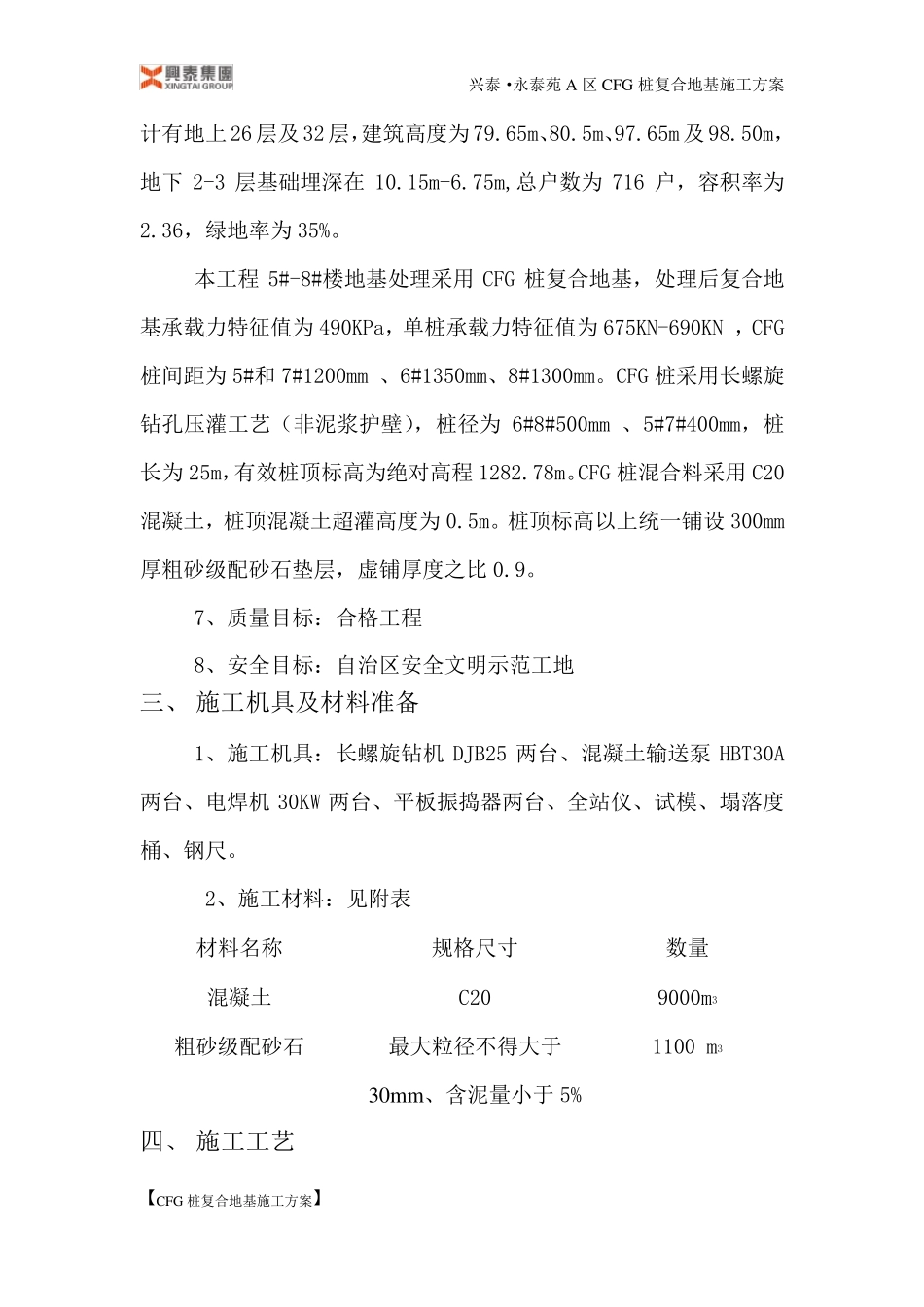 CFG桩复合地基施工方案_第2页