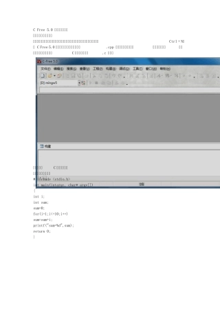 CFree5程序调试方法