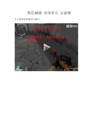 CF黑色城镇实用穿点示意图