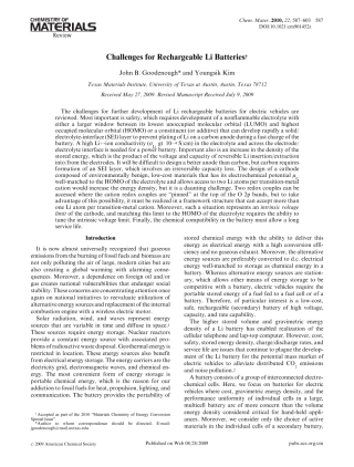 ChallengesforRechargeableLiBatteries