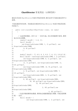 ChartDirector常见用法(示例代码)