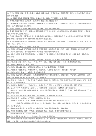 CIA第3科201706考试知识点复习总结