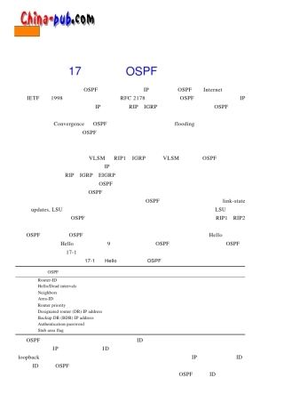 CiscoOSPF_路由协议配置