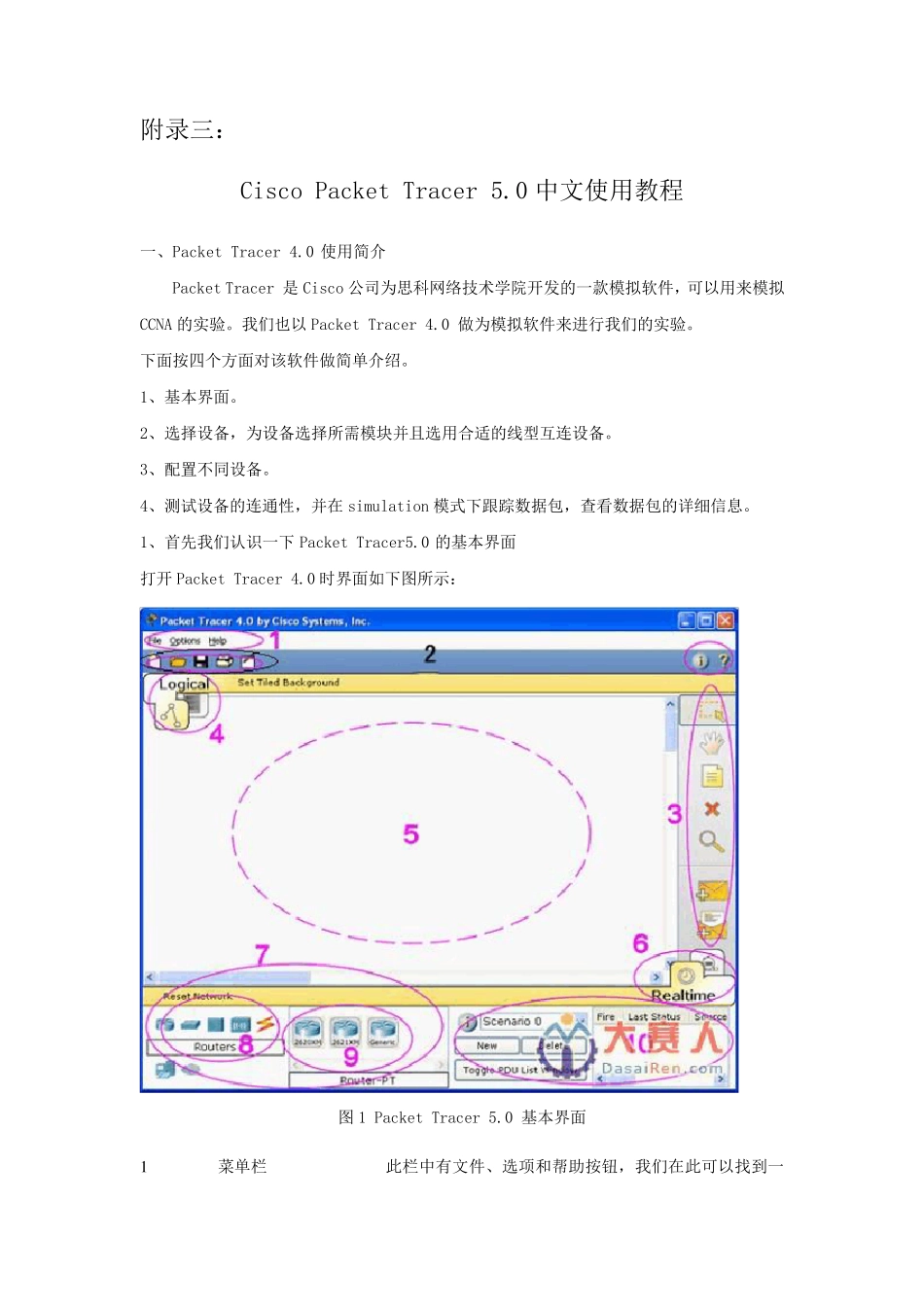 CiscoPacketTracer5.5中文使用教程_第1页