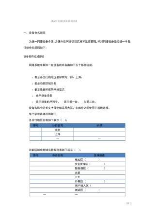 Cisco路由器交换机的常规安全配置模版