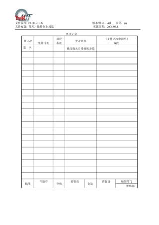 CJQIRD32偏光片维修作业指导书