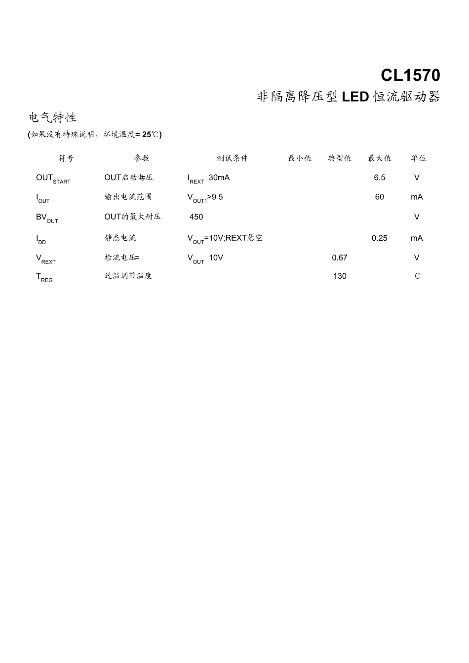 CL1570非隔离线性恒流芯片_第3页