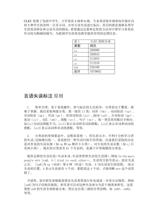 CLEC中国英语学习者语料库