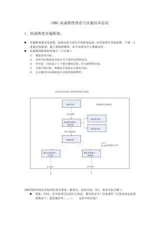 CMMI高成熟度培训知识(内部交流)