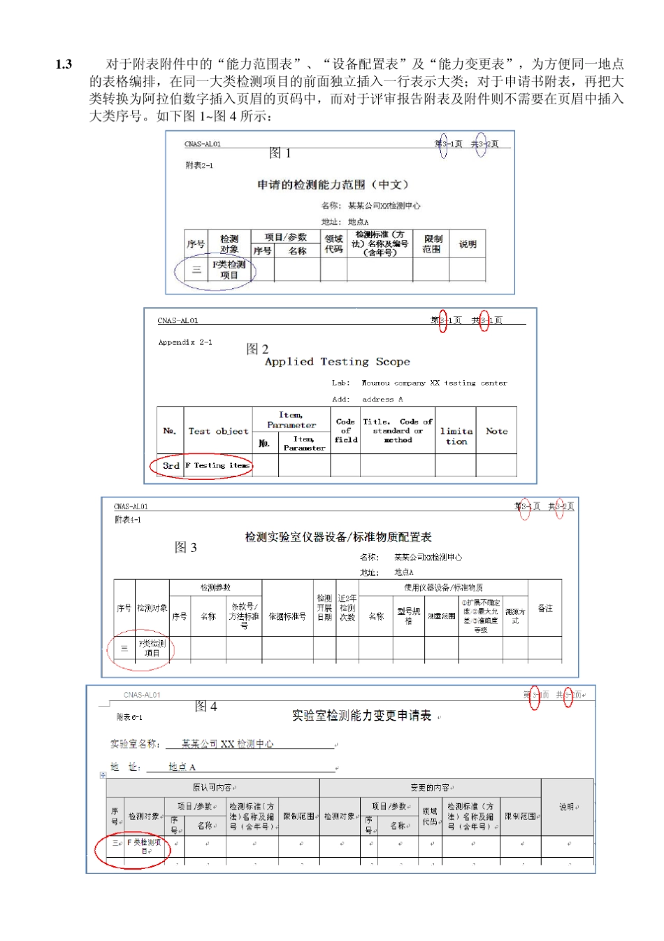 CNAS实验室认可申请书与评审报告表格填写指南_第2页