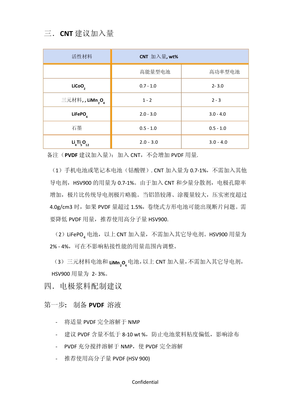 CNT浆料应用于锂离子电池的使用建议100725_第2页