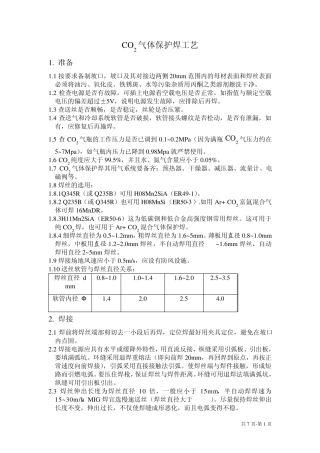 CO2气体保护焊工艺