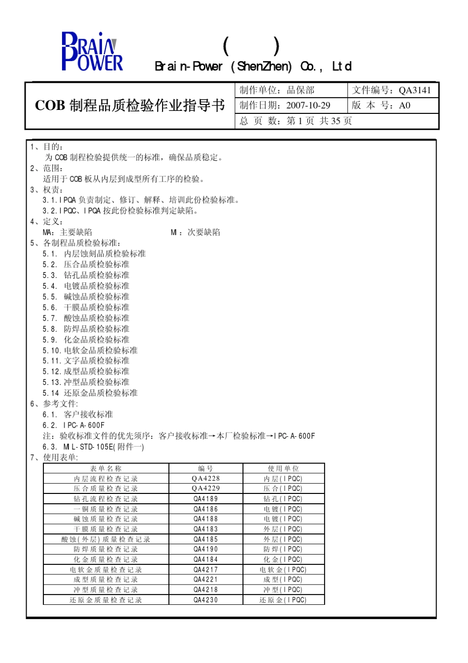 COB制程品质检验指导书_第2页