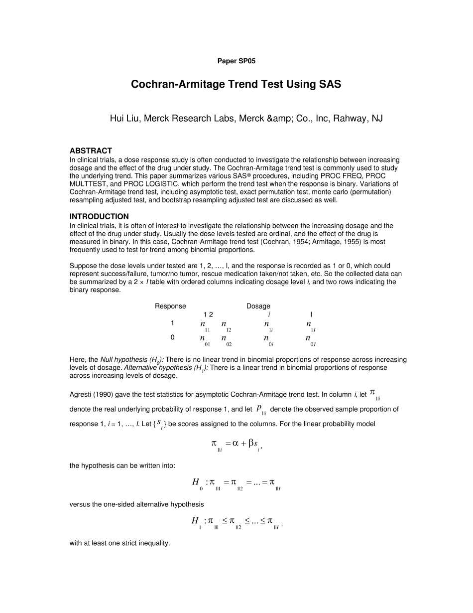 CochranArmitageTrendTest_第1页