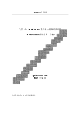 Codewarrior使用指南